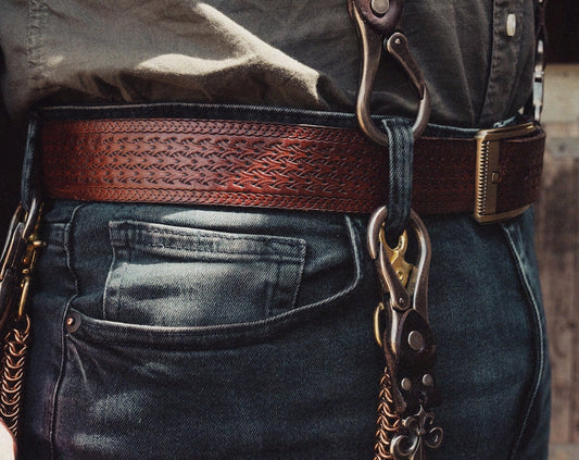 Ulfstag Leather Signature Pattern Belt