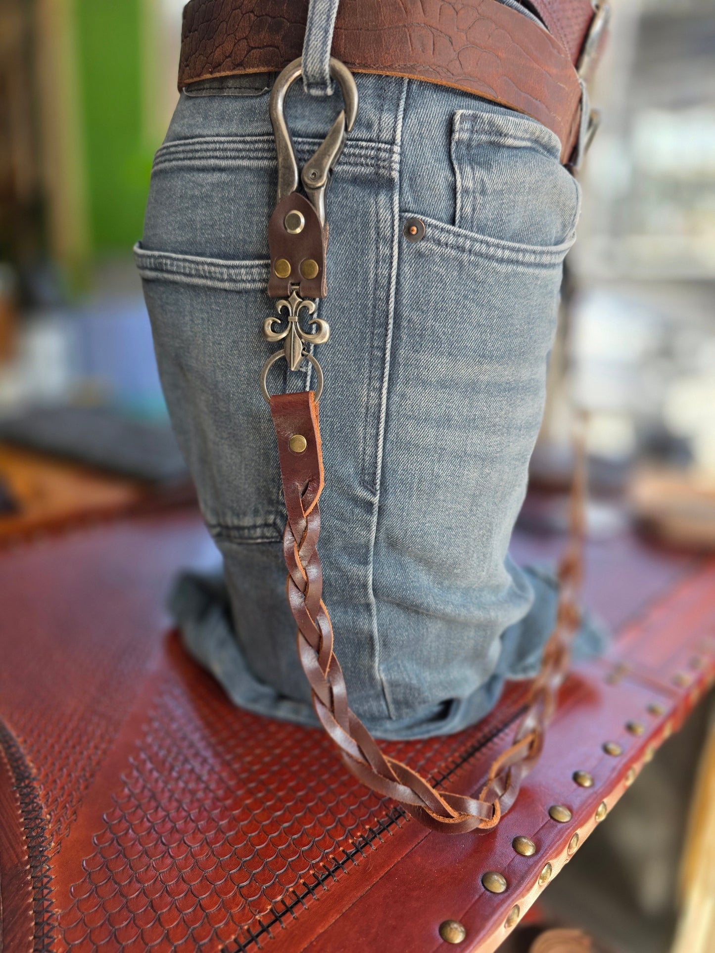 Braided Leather Chain